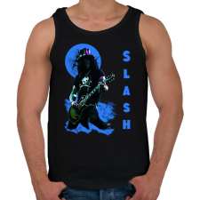 PRINTFASHION slash-blue - Férfi atléta - Fekete atléta, trikó