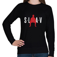 PRINTFASHION Slav Air - Női pulóver - Fekete női pulóver, kardigán