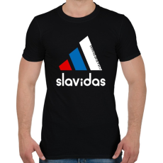 PRINTFASHION Slavidas - Férfi póló - Fekete