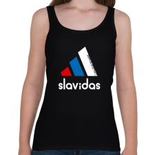 PRINTFASHION Slavidas - Női atléta - Fekete női trikó