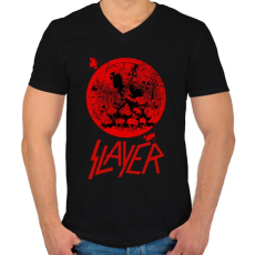 PRINTFASHION slayer3 - Férfi V-nyakú póló - Fekete