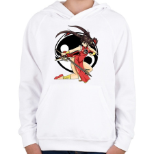 PRINTFASHION Slayer Girl - Gyerek kapucnis pulóver - Fehér gyerek pulóver, kardigán