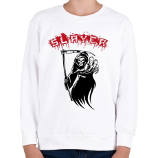 PRINTFASHION Slayer - Gyerek pulóver - Fehér
