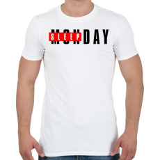 PRINTFASHION SLEEPDAY - Férfi póló - Fehér