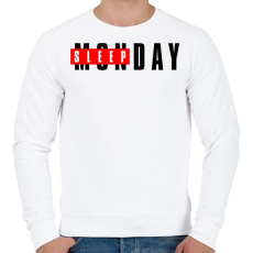PRINTFASHION SLEEPDAY - Férfi pulóver - Fehér
