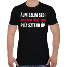 PRINTFASHION SLIM SHADY FONETIKUS - Férfi póló - Fekete férfi póló