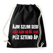 PRINTFASHION SLIM SHADY FONETIKUS - Sportzsák, Tornazsák - Fekete tornazsák