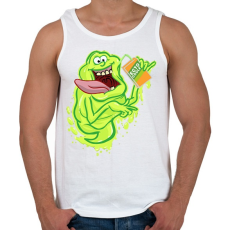 PRINTFASHION Slime - Férfi atléta - Fehér