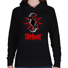PRINTFASHION slipknot2 - Női kapucnis pulóver - Fekete