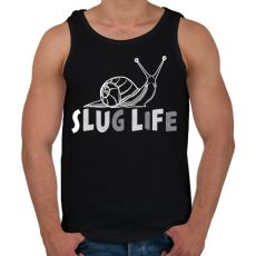 PRINTFASHION Slug life - Férfi atléta - Fekete