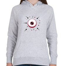 PRINTFASHION small family - Női kapucnis pulóver - Sport szürke női pulóver, kardigán