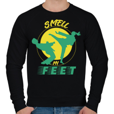 PRINTFASHION Smell my feet - Férfi pulóver - Fekete férfi pulóver, kardigán