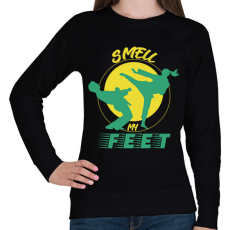 PRINTFASHION Smell my feet - Női pulóver - Fekete