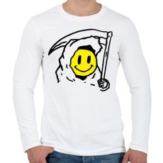 PRINTFASHION smile face - Férfi hosszú ujjú póló - Fehér