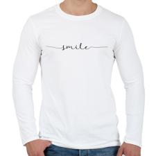 PRINTFASHION smile - Férfi hosszú ujjú póló - Fehér férfi póló