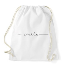 PRINTFASHION smile - Sportzsák, Tornazsák - Fehér tornazsák