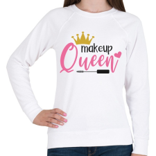 PRINTFASHION Smink királynő - Női pulóver - Fehér női pulóver, kardigán