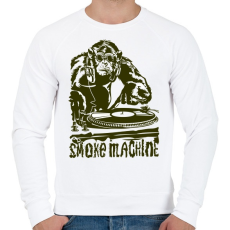 PRINTFASHION Smoke Machine - Férfi pulóver - Fehér
