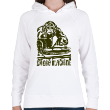 PRINTFASHION Smoke Machine - Női kapucnis pulóver - Fehér női pulóver, kardigán