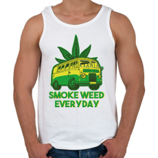 PRINTFASHION smoke weed everyday - Férfi atléta - Fehér