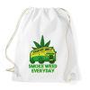 PRINTFASHION smoke weed everyday - Sportzsák, Tornazsák - Fehér