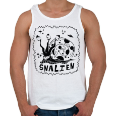 PRINTFASHION Snailen - Férfi atléta - Fehér