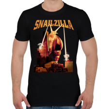 PRINTFASHION SnailZilla - Férfi póló - Fekete férfi póló