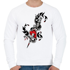 PRINTFASHION SNAKE - Férfi pulóver - Fehér férfi pulóver, kardigán