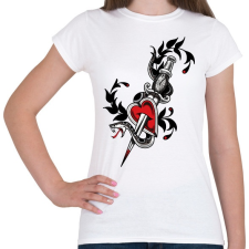 PRINTFASHION SNAKE - Női póló - Fehér női póló