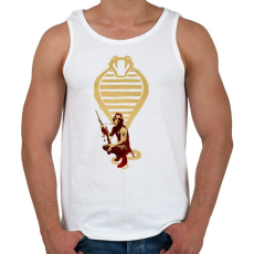 PRINTFASHION Snake plusskin - Férfi atléta - Fehér