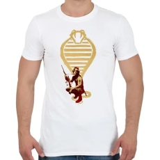 PRINTFASHION Snake plusskin - Férfi póló - Fehér