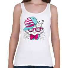 PRINTFASHION Snapback Cat - Női atléta - Fehér