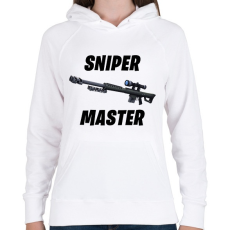 PRINTFASHION Sniper Master - Fortnite (Fekete) - Női kapucnis pulóver - Fehér