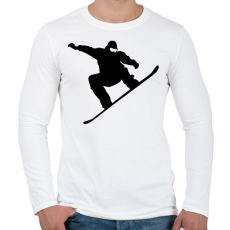 PRINTFASHION Snowboard /03 - Férfi hosszú ujjú póló - Fehér