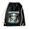 PRINTFASHION Snowboard extreme sport - Sportzsák, Tornazsák - Fekete