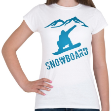 PRINTFASHION snowboard - Női póló - Fehér női póló