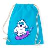 PRINTFASHION Snowboard yeti - Sportzsák, Tornazsák - Surf blue