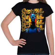 PRINTFASHION Snowfall - Női póló - Fekete