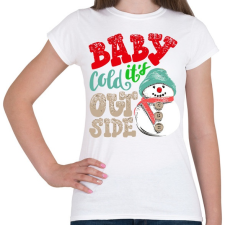 PRINTFASHION So cold - Női póló - Fehér női póló