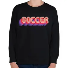 PRINTFASHION Soccer - Gyerek pulóver - Fekete gyerek pulóver, kardigán