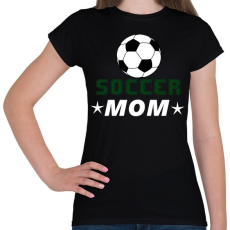PRINTFASHION soccer mom - Női póló - Fekete