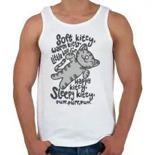 PRINTFASHION Soft kitty The Big bang theory _Rajztábla 1 - Férfi atléta - Fehér atléta, trikó