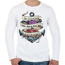 PRINTFASHION Soha ne kérdezd - Férfi hosszú ujjú póló - Fehér férfi póló