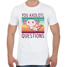 PRINTFASHION Sok kérdést teszel fel - Férfi póló - Fehér