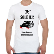 PRINTFASHION SOLDIER-rhm - Férfi póló - Fehér férfi póló