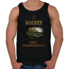 PRINTFASHION SOLDIER-TIGER1 - Férfi atléta - Fekete