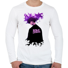 PRINTFASHION SOLO LEVELING - Férfi hosszú ujjú póló - Fehér férfi póló