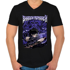 PRINTFASHION Solo Leveling - Férfi V-nyakú póló - Fekete férfi póló