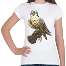 PRINTFASHION Sólyom - Női póló - Fehér női póló