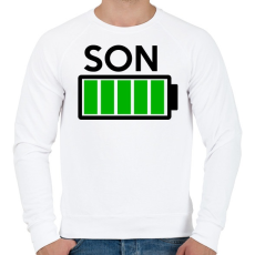 PRINTFASHION SON - Férfi pulóver - Fehér